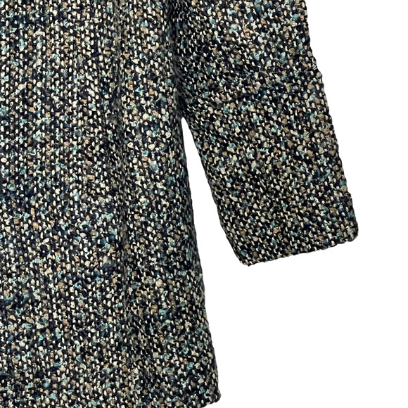 Talbots Womens Snap Button Jacket Size 4 Multi-Color Fleck Italy Fabric - Picture 4 of 6